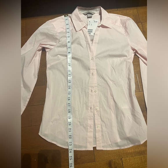 🆕 H&M Light Pink Button-Up Blouse Brand new tag attached Size 2 Barbiecore - Picture 8 of 9
